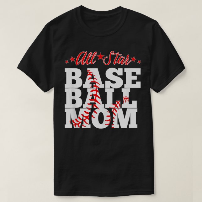 Camiseta Todos os Star Baseball Mãe (Frente do Design)