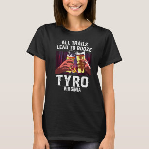 Camiseta Todos Os Traços Levam A Booze Tyro Camping Virgini