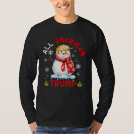Camiseta Todos os Trump Christmas Snowman Presidente
