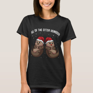 Camiseta Todos Os Ventos De Natal De Animais Da Rena De Mor