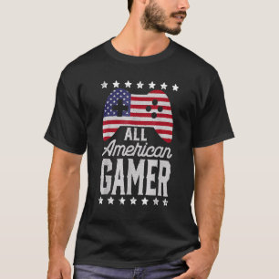 Camiseta Todos Os Videos games Americanos De 4º De Julho 1