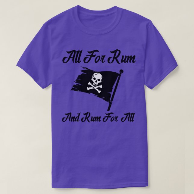 Camiseta Todos Para Rum E Rum Para Todos (Frente do Design)