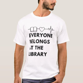 Camiseta Todos Pertencem À Biblioteca Dizendo Bookworms Len