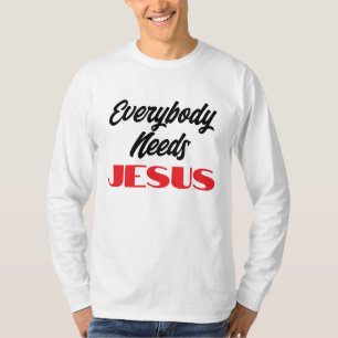 Camiseta Todos Precisam de Jesus Bíblia Fé Cristã