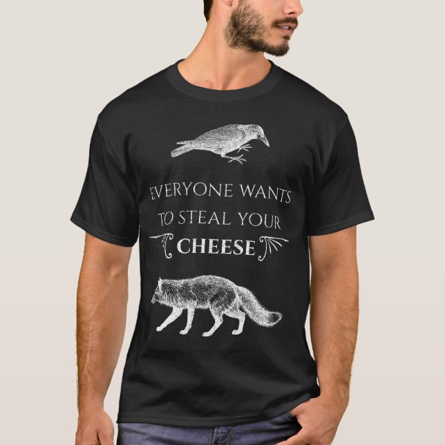 Camiseta Todos Querem Roubar O Seu Corvo De Raposa De Queij (Frente)