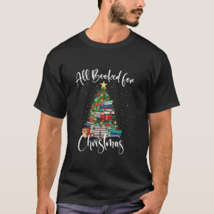 Camiseta Todos Reservados Para Livros De Natal Árvore De Na