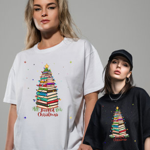 Camiseta "Todos Reservados para o Natal" Booklover Natal