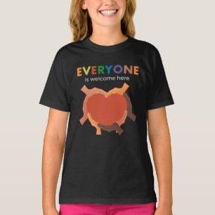 Camiseta Todos São Bem-Vindo Aqui Inclusão Da Diversidade I