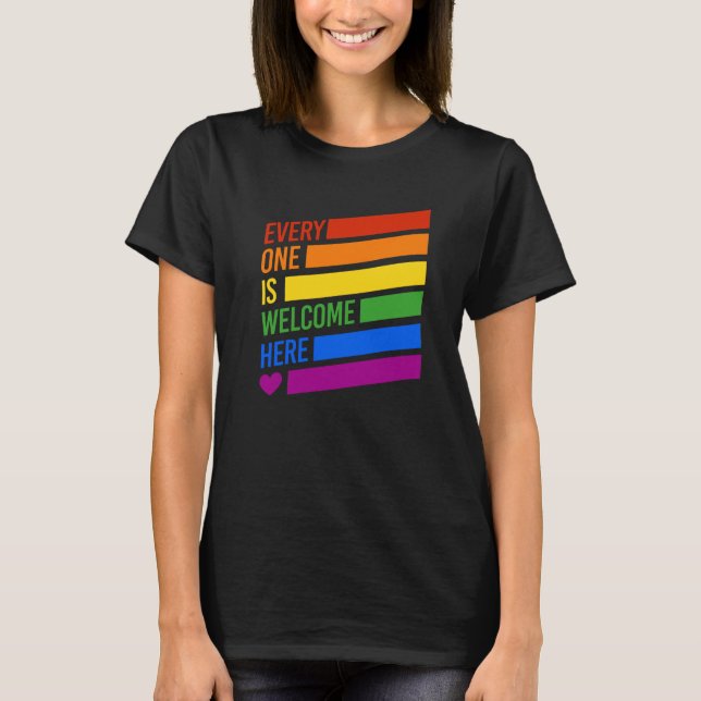 Camiseta Todos são Bem-vindos Aqui (Frente)
