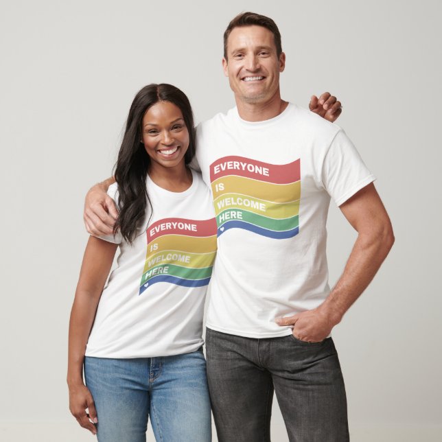 Camiseta Todos São Bem-Vindos Aqui. (Unissex)