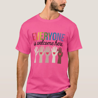 Camiseta Todos são bem-vindos aqui