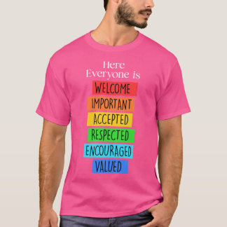 Camiseta Todos São Bem-Vindos Aqui Professor De Idaho