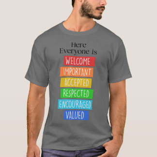 Camiseta Todos São Bem-Vindos Aqui Professor De Idaho 1