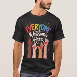 Camiseta Todos São Bem-Vindos Aqui Professor De Idaho 29