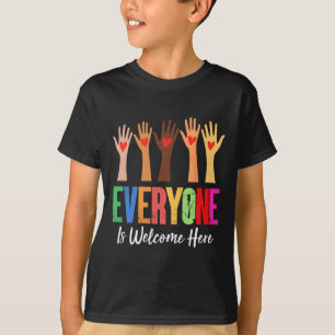 Camiseta Todos São Bem-Vindos Aqui Professor De Idaho 76