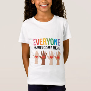 Camiseta Todos São Bem-Vindos Aqui Professor De Idaho 89
