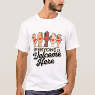 Camiseta Todos São Bem-Vindos Aqui, Professor Idaho Apoio M