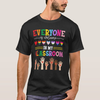 Camiseta Todos São Bem-Vindos Na Minha Sala De Aula Profess