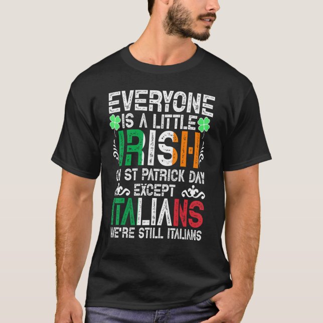 Camiseta Todos São Irlandeses Na Rua Do Dia De Patrick (Frente)