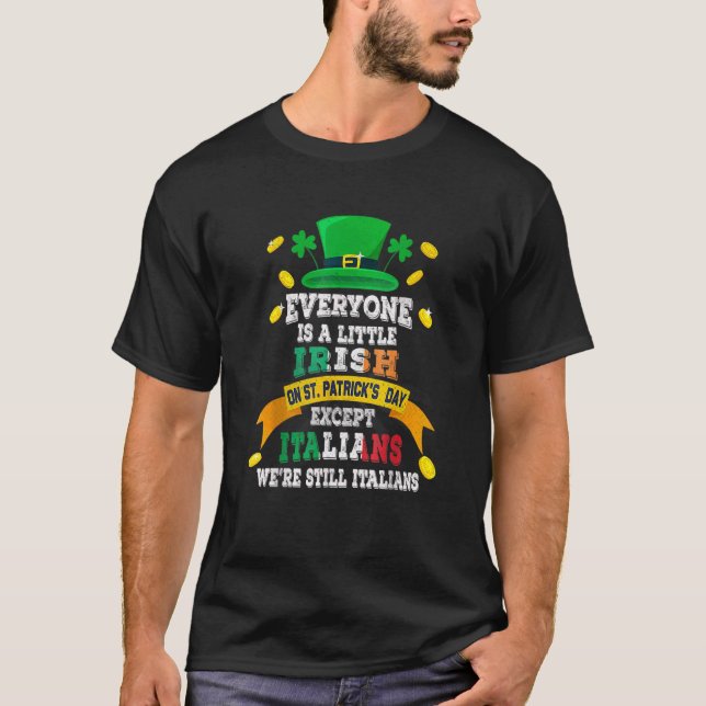 Camiseta Todos São Irlandeses Na Rua Do Dia De Patrick (Frente)