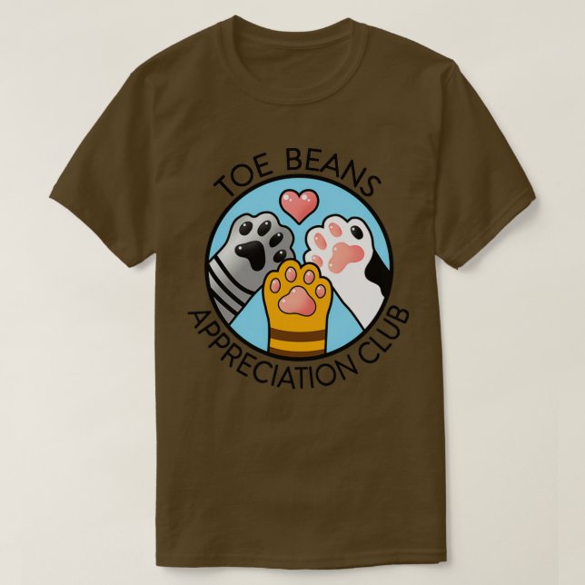 Camiseta Toe Beans Appreciation Club (Frente do Design)