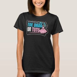 Camiseta Toe Drag Ou Tutu Citação De Um Jogador De Hóquei N