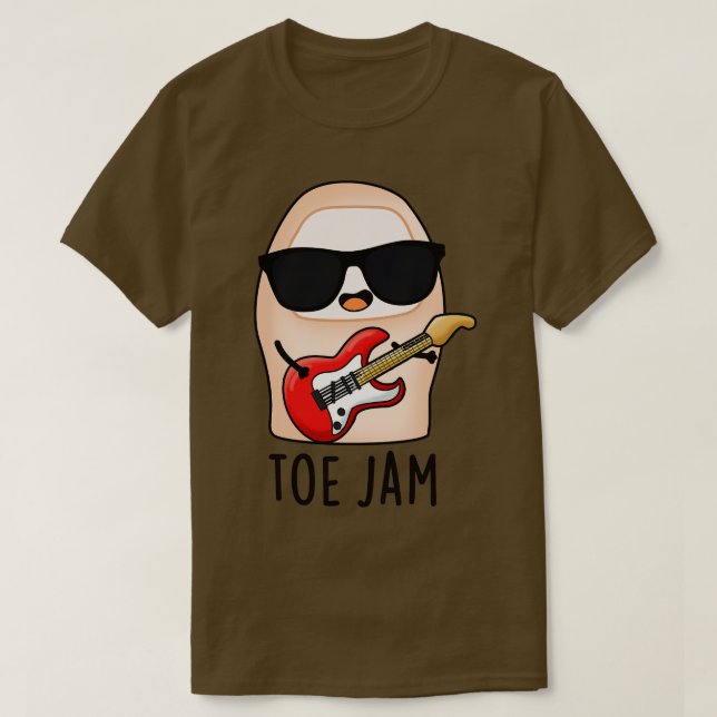 Camiseta Toe Jam Funny Big Toe Music Pun 1 (Frente do Design)