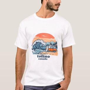 Camiseta Tofino BC Canadá Van de Praia de Surf Retro