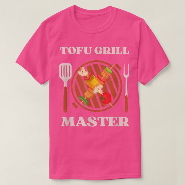 Camiseta Tofu Grill Master Para Vegan E Vegetarianos Que Ad (Frente do Design)