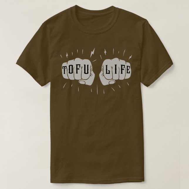 Camiseta Tofu Life Funny Tofu cita Tofulover Vegan Vegetal (Frente do Design)