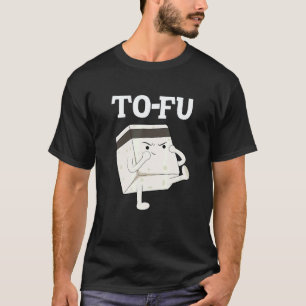 Camiseta tofu texto trocadilho jogo de palavras comida kung