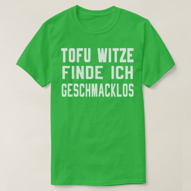 Camiseta Tofu Witz Vegan lustig (Frente do Design)
