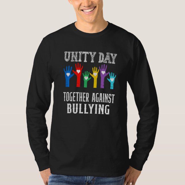 Camiseta Together Against Bullying Orange Anti Bully Unity  (Frente)