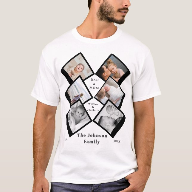 Camiseta Together Is Everything – Family 6-Photo Collage  (Frente)