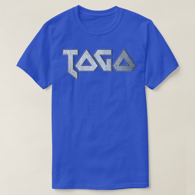 Camiseta Togo de metal pesado (Frente do Design)