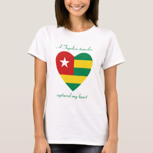 Camiseta Togo Flag Sweetheart T-Shirt