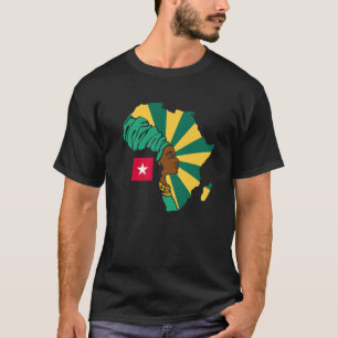 Camiseta Togo Togolês Flag África Mapa do Patrimônio Ét