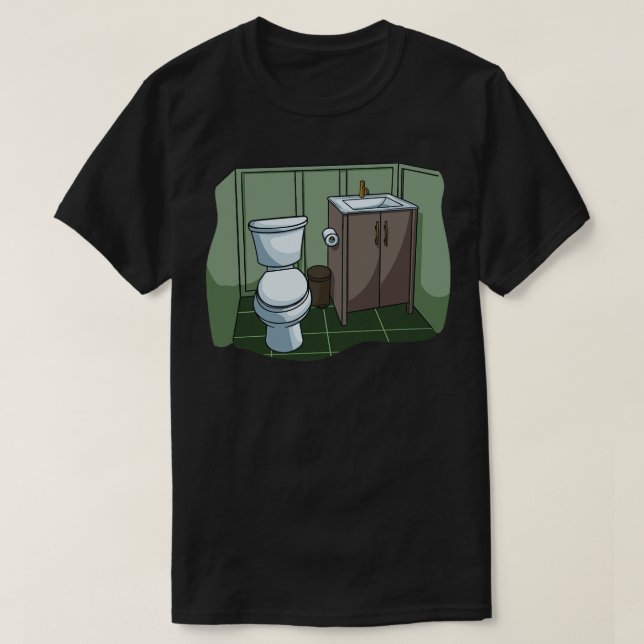 Camiseta Toilet Bathroom (Frente do Design)