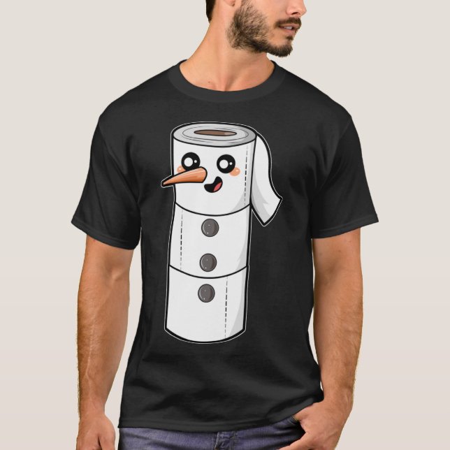 Camiseta Toilet Snowman Feliz Quarentena Natal 2020 (Frente)