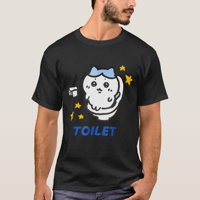 Camiseta Toilet Time Chikawa Meme Funny Tee  (Frente)