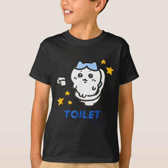 Camiseta Toilet Time Chikawa Meme Funny Tee  (Frente)