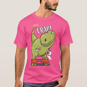 Camiseta Toilette Engraçado T-Rex Dinosaur Tyrannosaurus