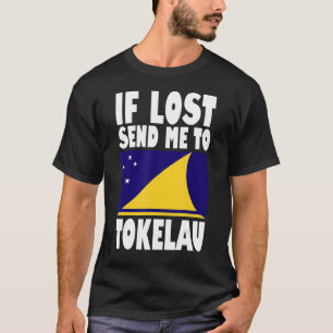 Camiseta Tokelau Flag Design Se perdido me enviar para Toke