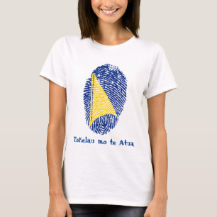Camiseta Tokelau Flag Fingerprint "Tokelau mo te Atua"