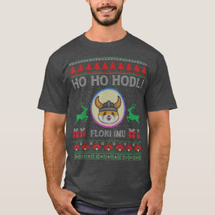 Camiseta Token Cripto De Moedas De Inu De Floki De Natal Fe