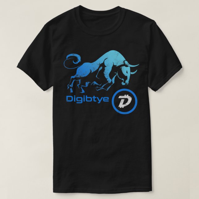 Camiseta Token DGB HODL do DigiByte Crypto BULLRUN para ser (Frente do Design)
