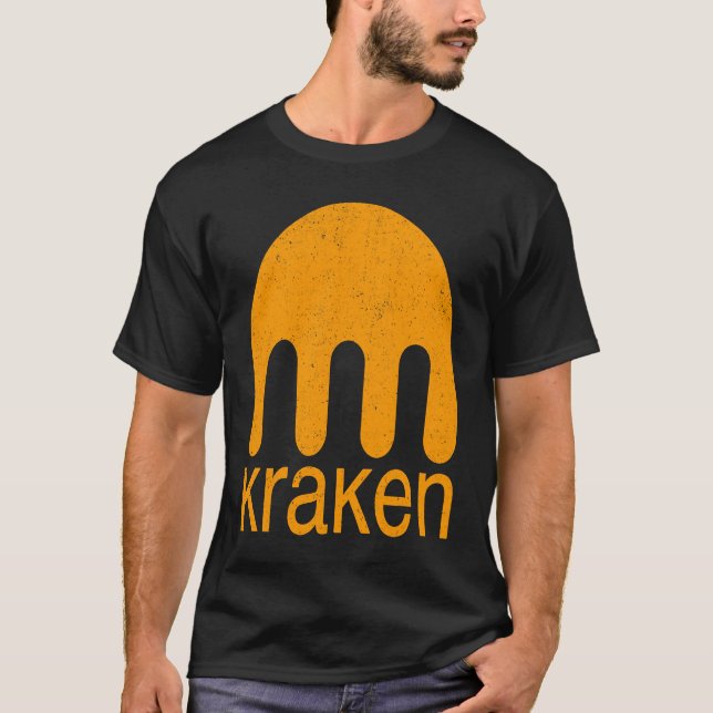 Camiseta Token seguro não fungível do Kraken Crypto Exchang (Frente)