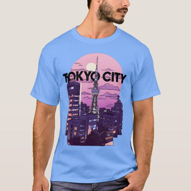 Camiseta tokyo cidade eu amo garota (Frente)