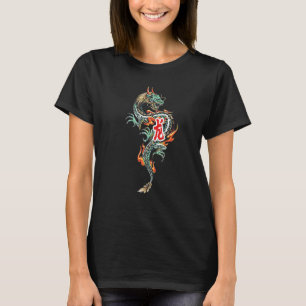 Camiseta Tokyo Dragon Asian Neon Retro 80u2019s Dr. Japonês