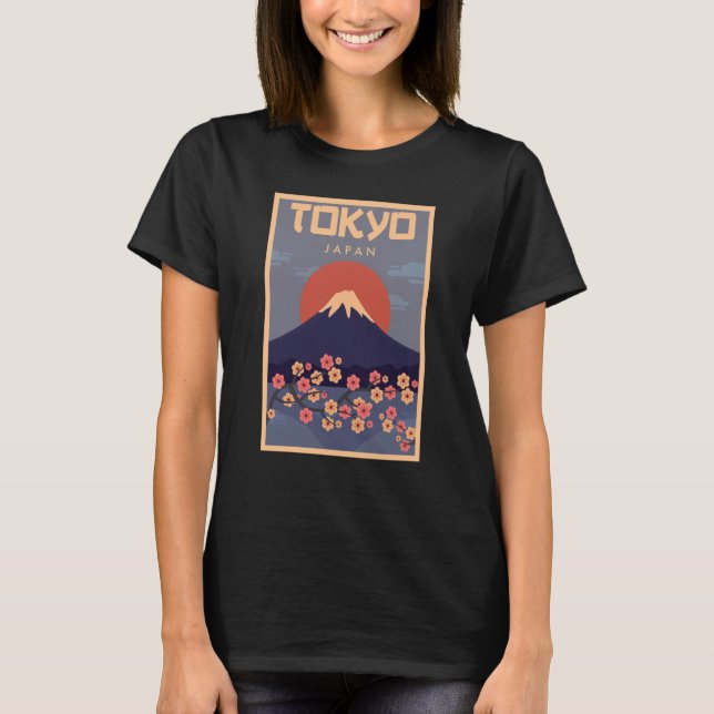 Camiseta Tokyo Fuji Volcano Japan (Frente)